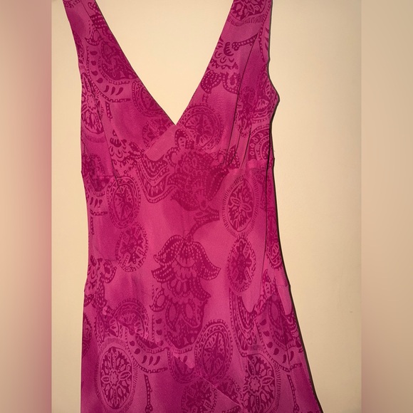 Jones New York Fuchsia Paisley Print Dress - Picture 2 of 3